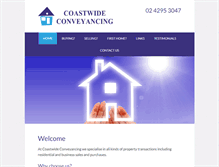 Tablet Screenshot of coastwideconveyancing.com.au